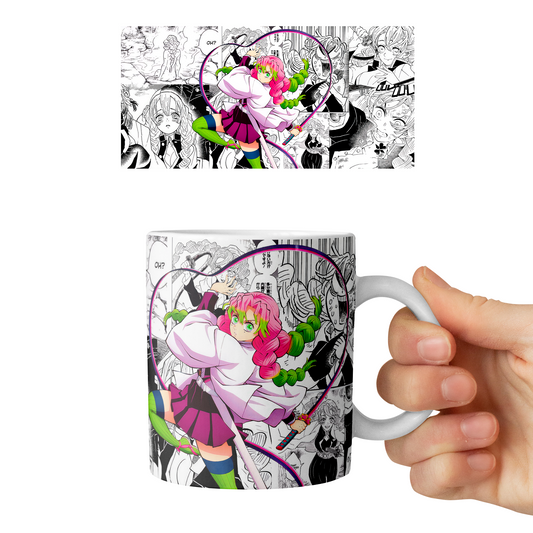 Taza 11 oz Mitsuri - D4 (Kimetsu No Yaiba)