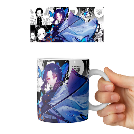 Taza 11 oz Shinobu Kocho (Kimetsu No Yaiba)