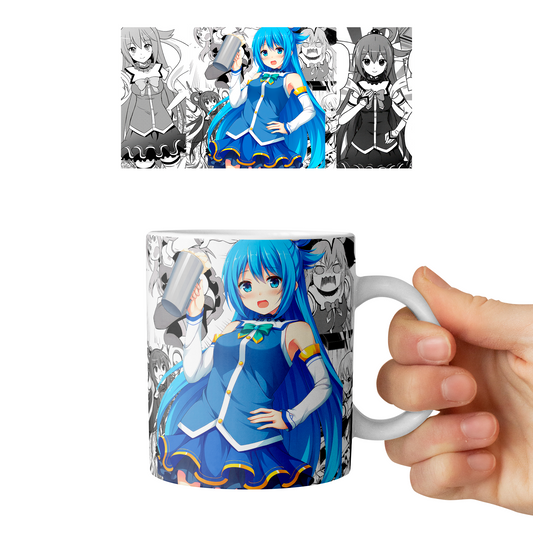 Taza 11 oz Aqua - D5 (KonoSuba)