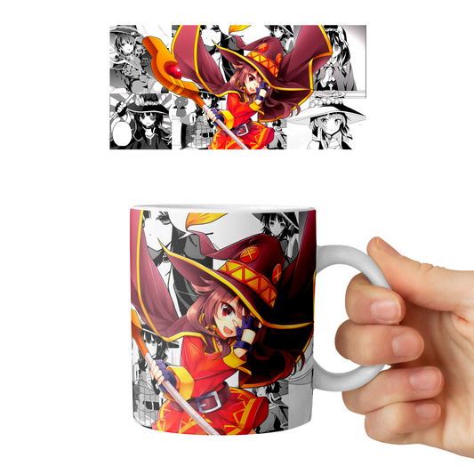 Taza 11 oz Megumin - D3 (KonoSuba)