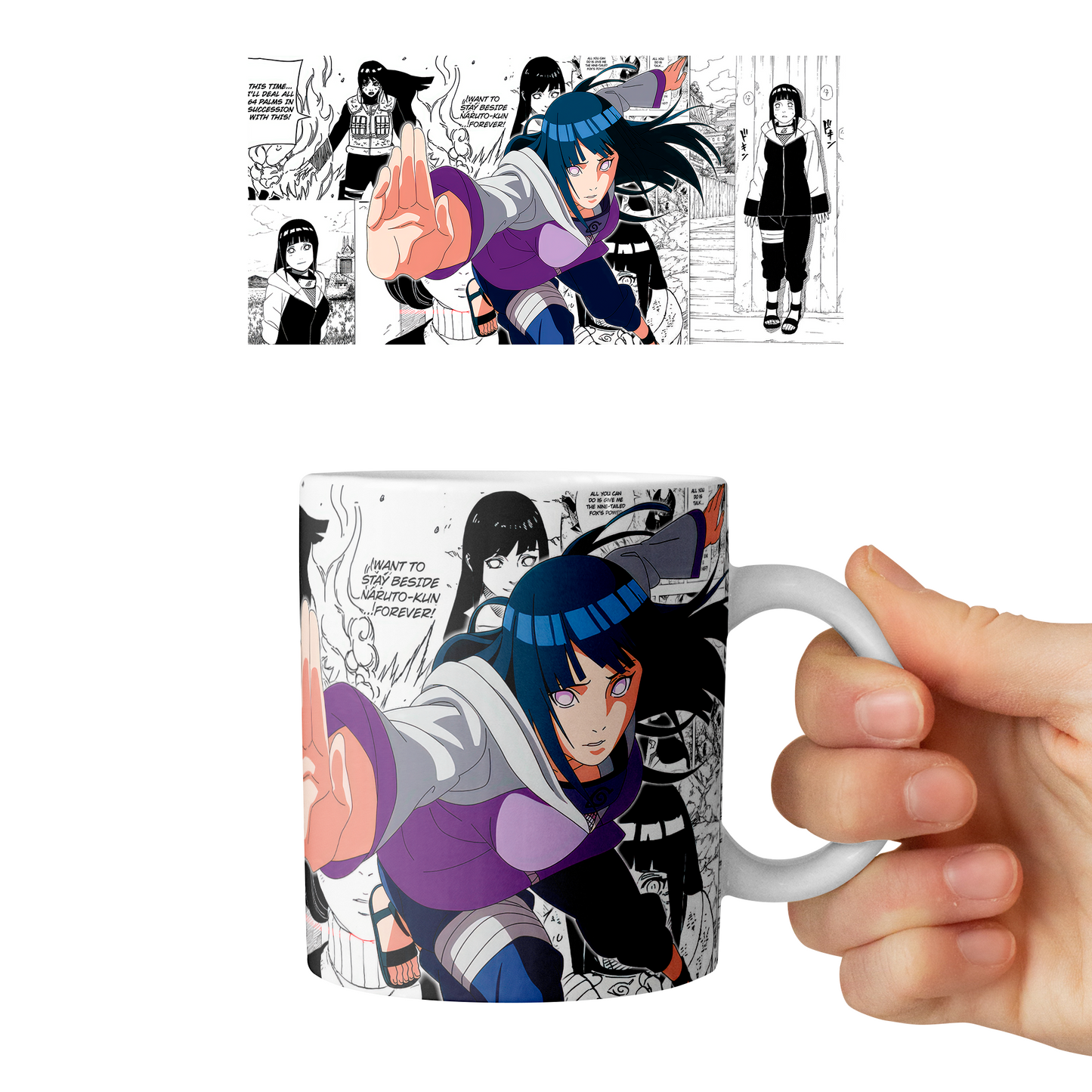 Taza 11 oz Hinata Hyuga (Naruto)