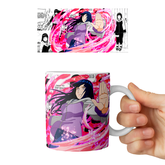 Taza 11 oz Hinata Hyuga - D6 (Naruto)