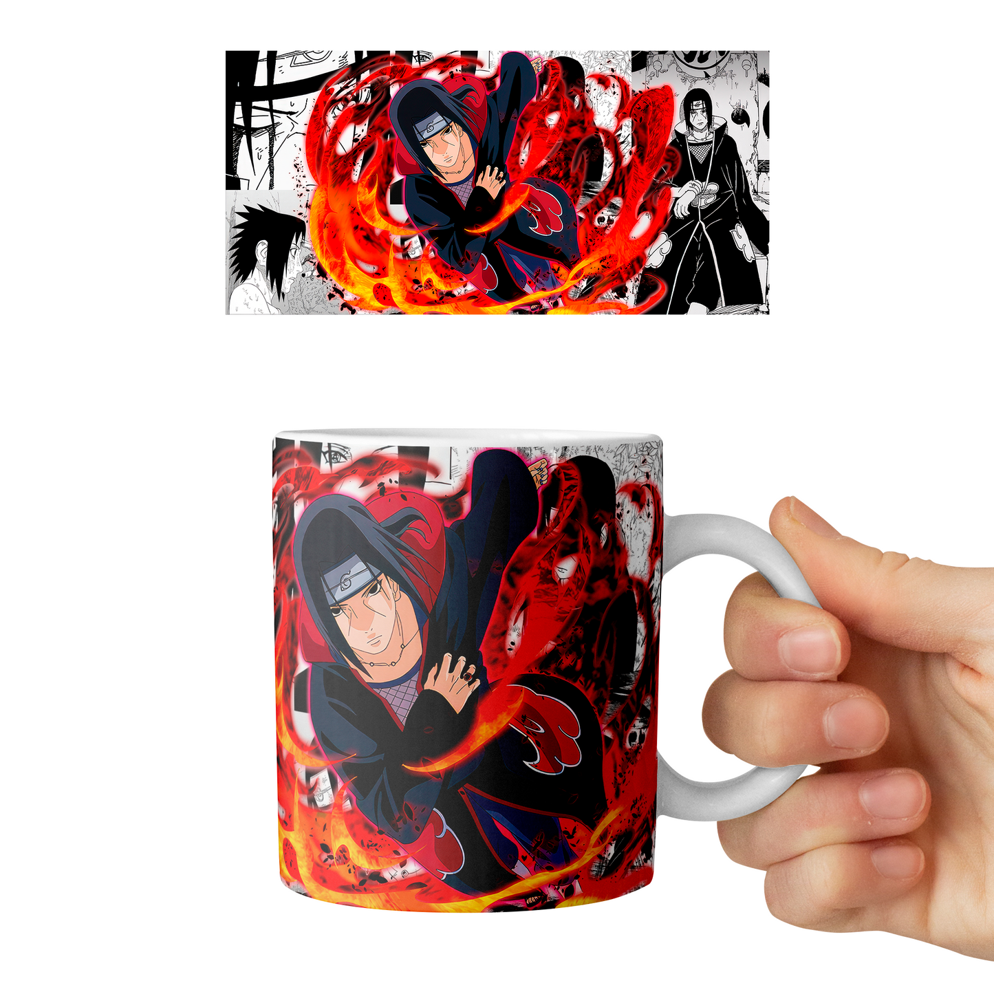 Taza 11 oz Itachi Uchiha D4 - (Naruto)