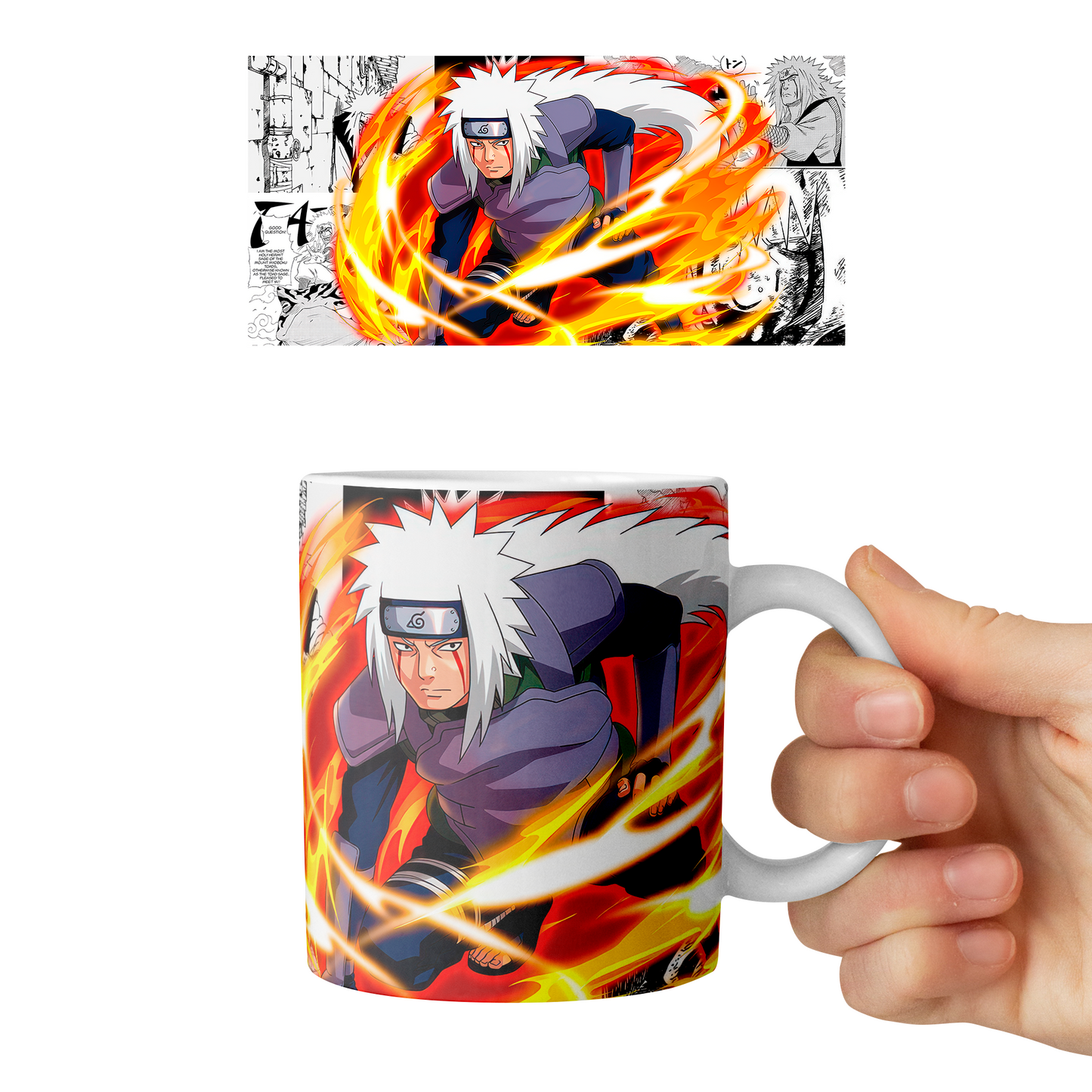 Taza 11 oz Jiraiya - (Naruto)