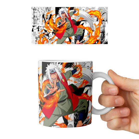 Taza 11 oz Jiraiya D3 - (Naruto)