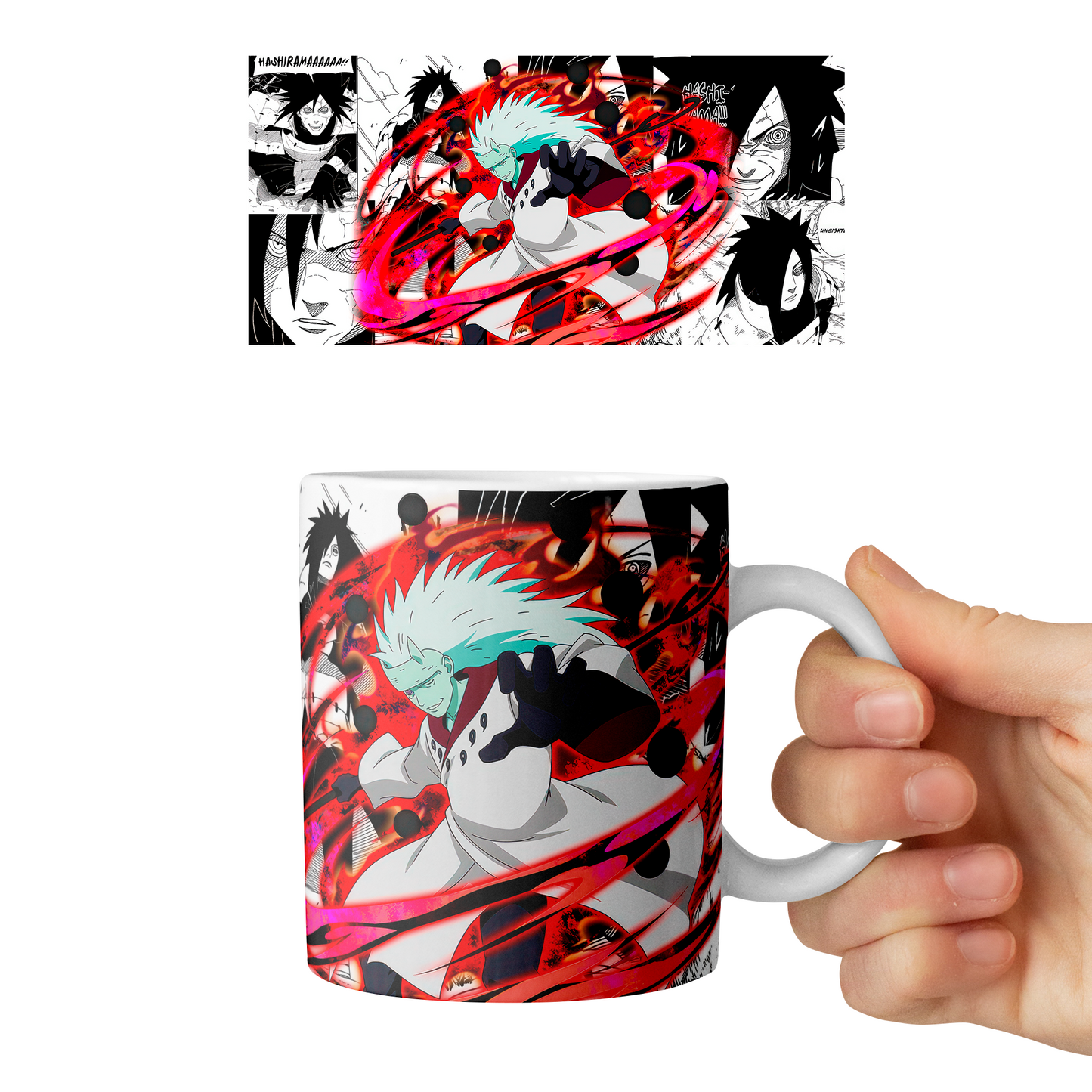 Taza 11 oz Madara Uchiha D2 - (Naruto)