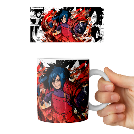 Taza 11 oz Madara Uchiha D4 - (Naruto)