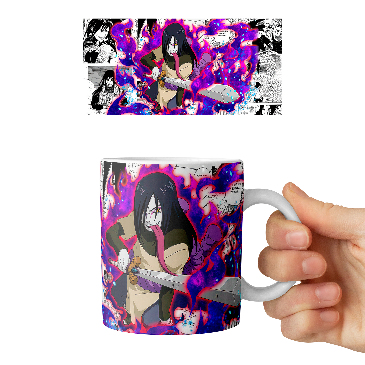 Taza 11 oz Orochimaru D3 - (Naruto)