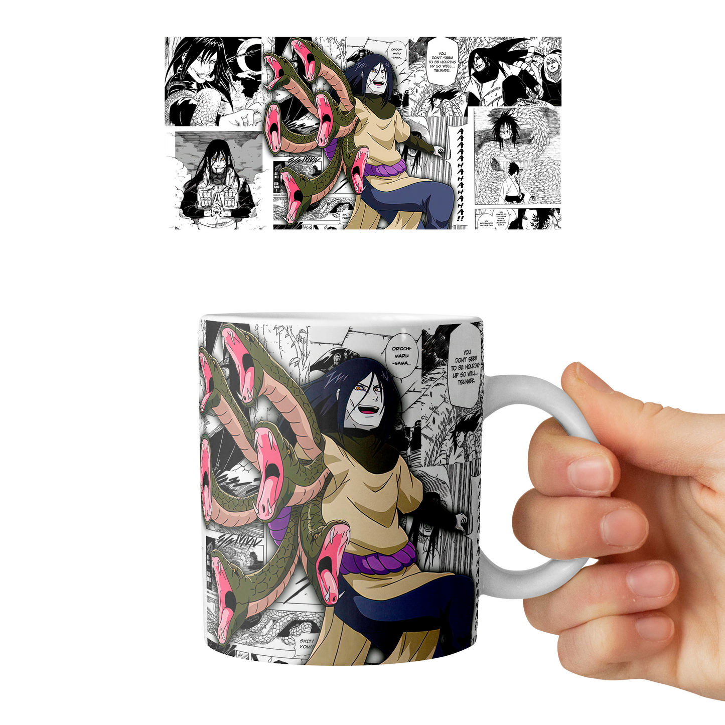 Taza 11 oz Orochimaru D4 - (Naruto)