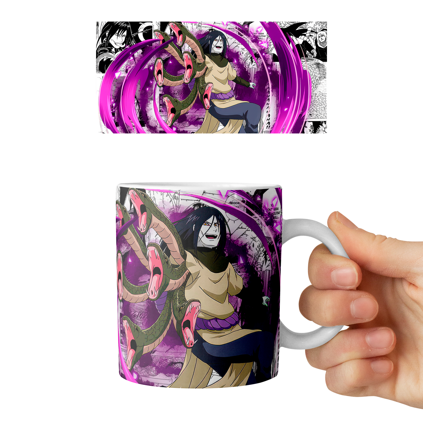 Taza 11 oz Orochimaru D7 - (Naruto)