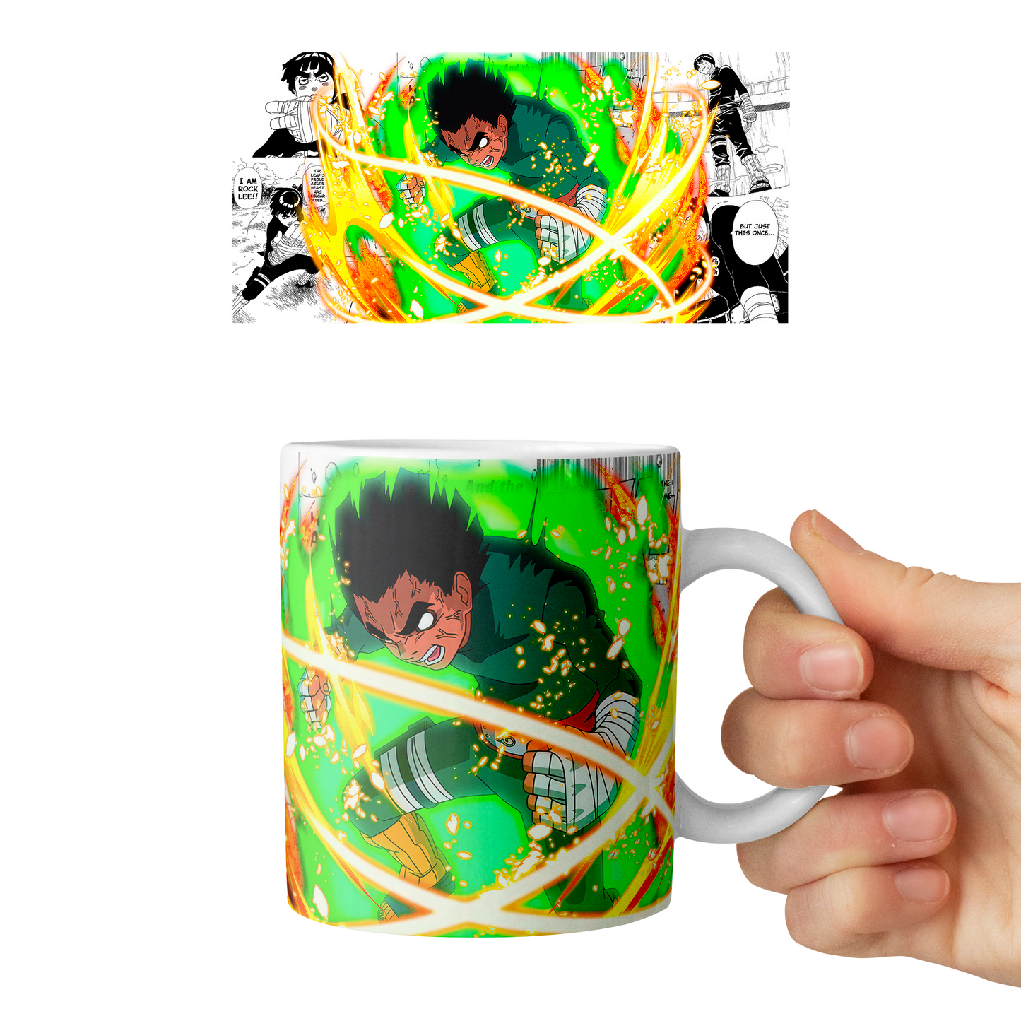 Taza 11 oz Rock Lee D2 - (Naruto)