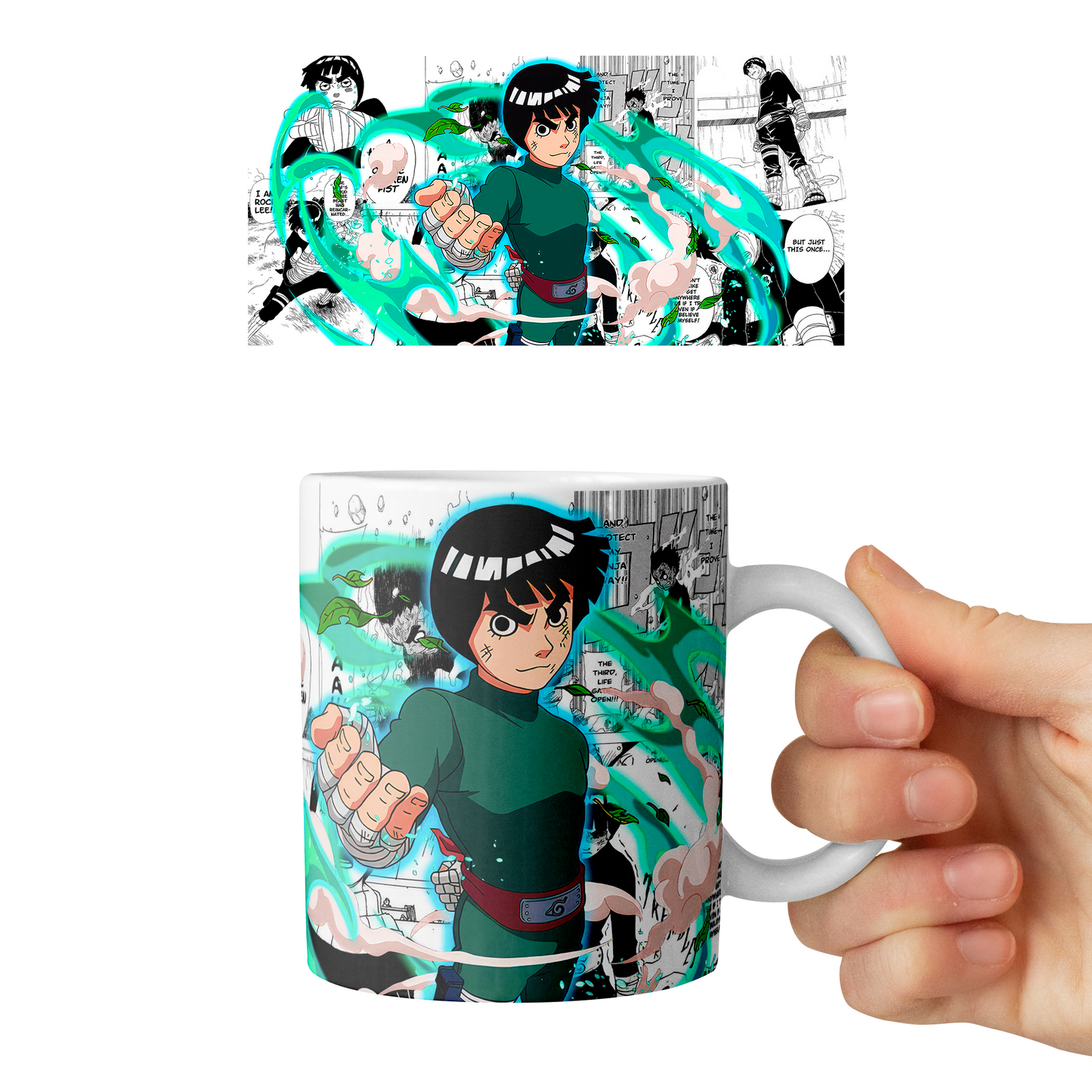 Taza 11 oz Rock Lee D3 - (Naruto)