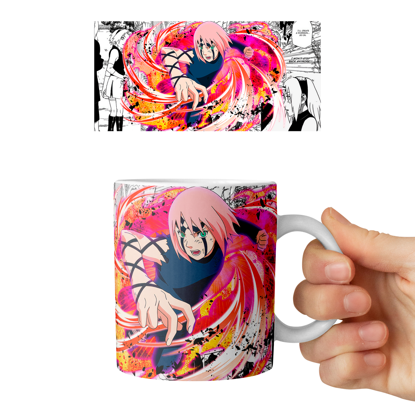 Taza 11 oz Sakura Haruno D3 - (Naruto)