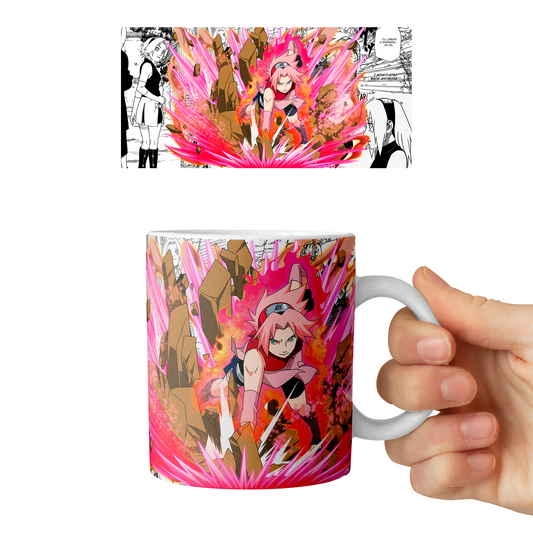 Taza 11 oz Sakura Haruno D6 - (Naruto)