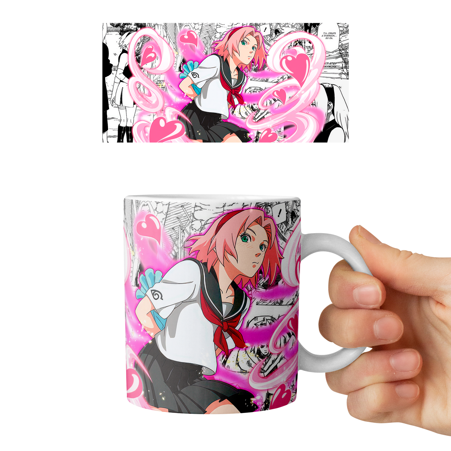 Taza 11 oz Sakura Haruno D7 - (Naruto)