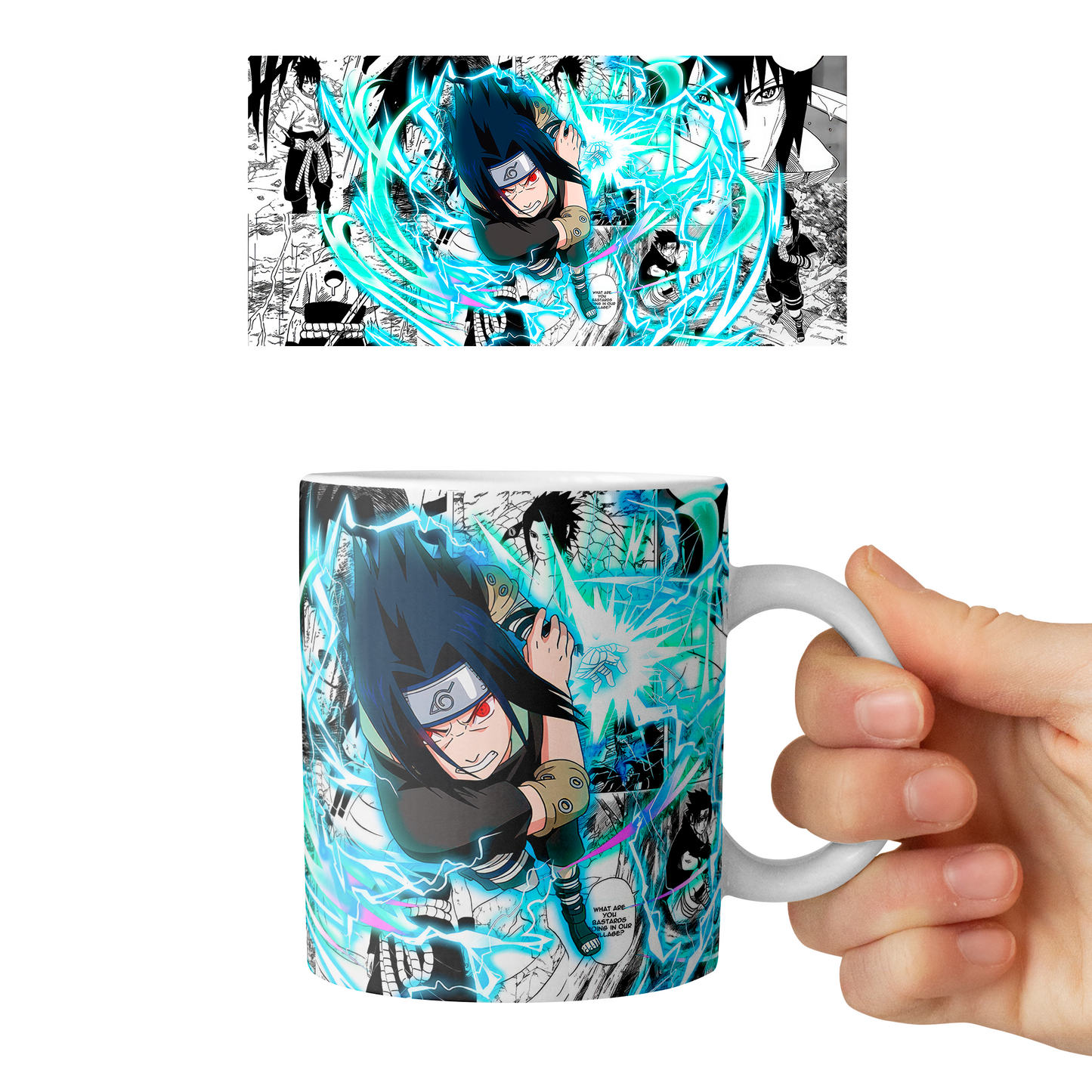 Taza 11 oz Sasuke Uchiha - (Naruto)