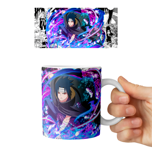 Taza 11 oz Sasuke Uchiha D4 - (Naruto)