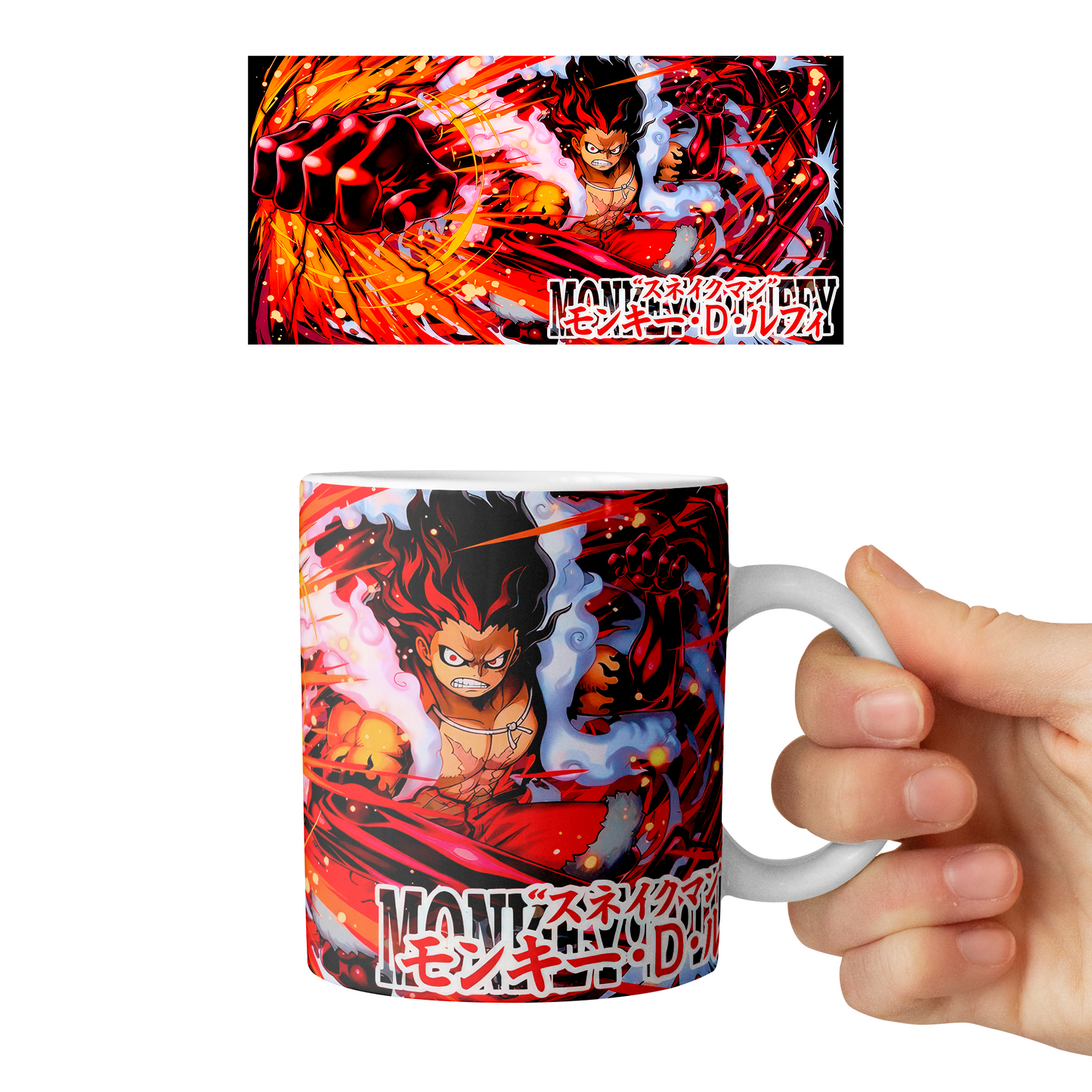 Taza 11 oz Monkey D. Luffy D10 - (One Piece)