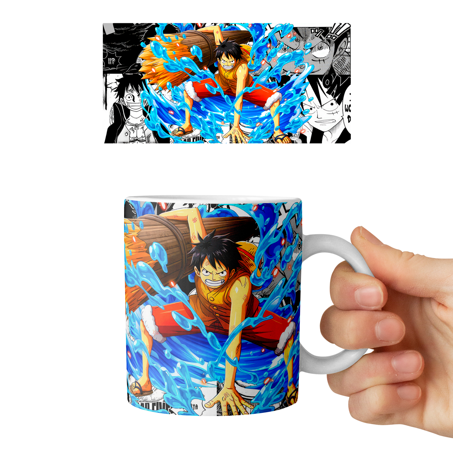 Taza 11 oz Monkey D. Luffy D2 - (One Piece)