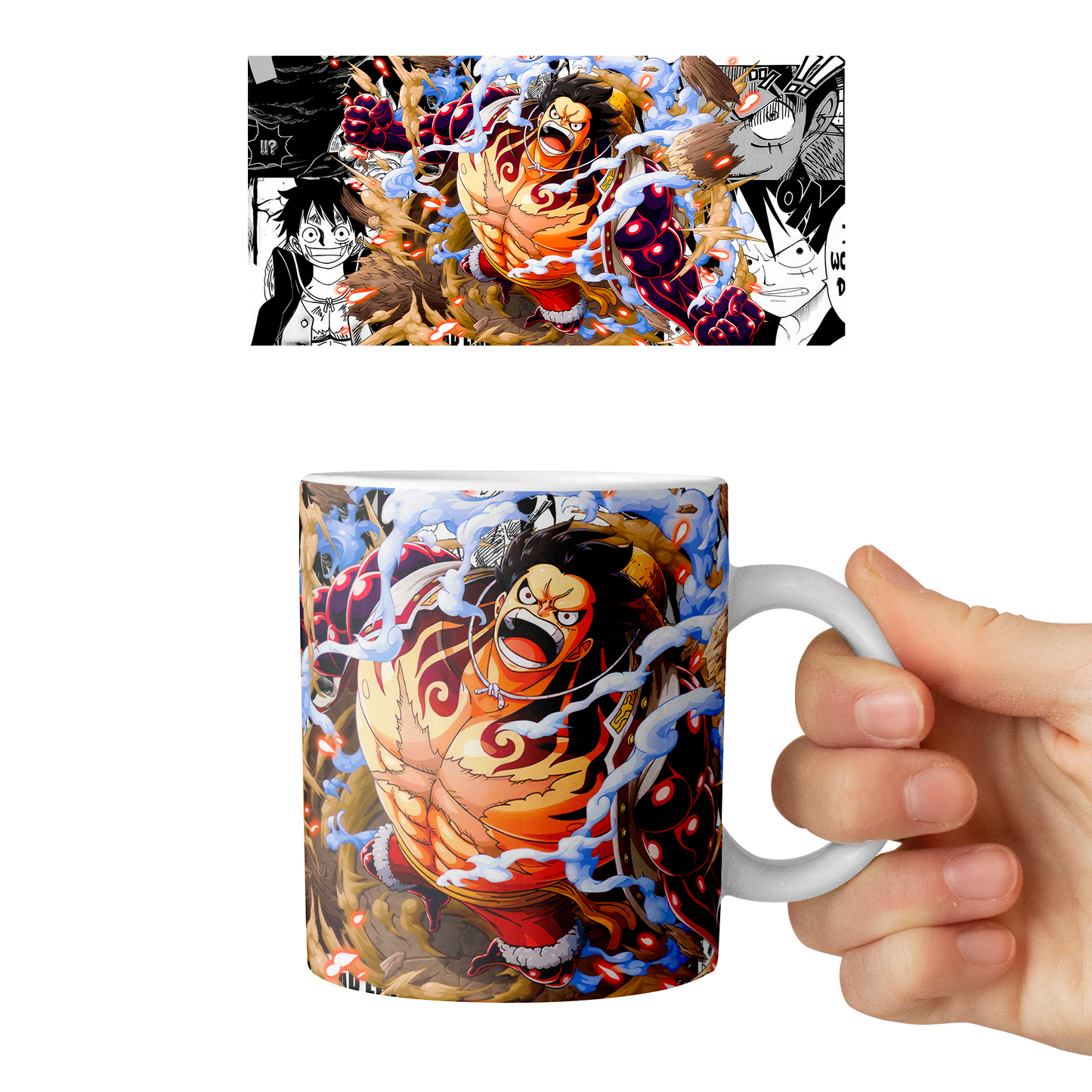 Taza 11 oz Monkey D. Luffy D3 - (One Piece)