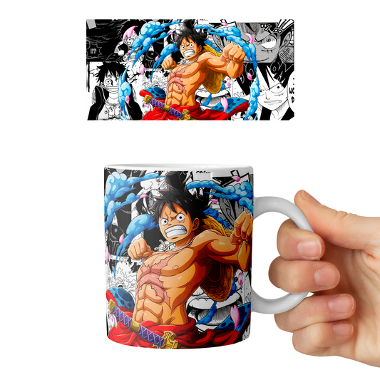 Taza 11 oz Monkey D. Luffy D4 - (One Piece)