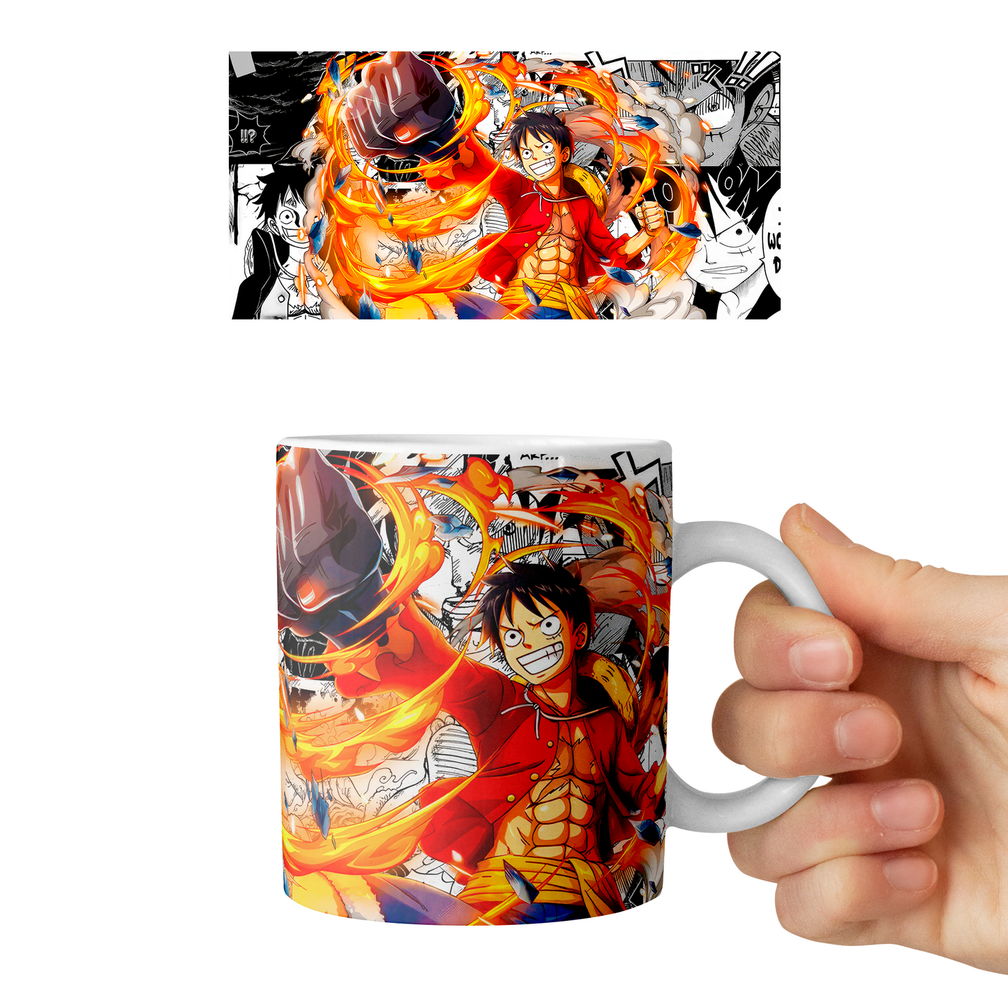 Taza 11 oz Monkey D. Luffy D5 - (One Piece)