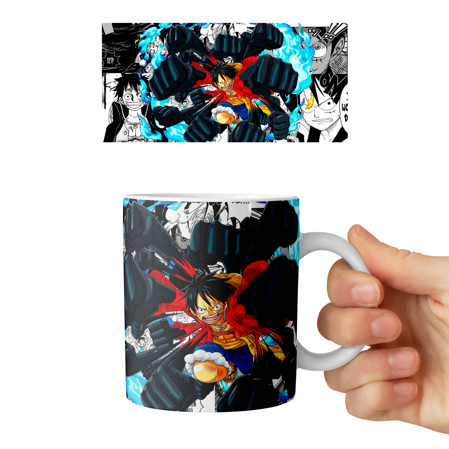 Taza 11 oz Monkey D. Luffy D7 - (One Piece)