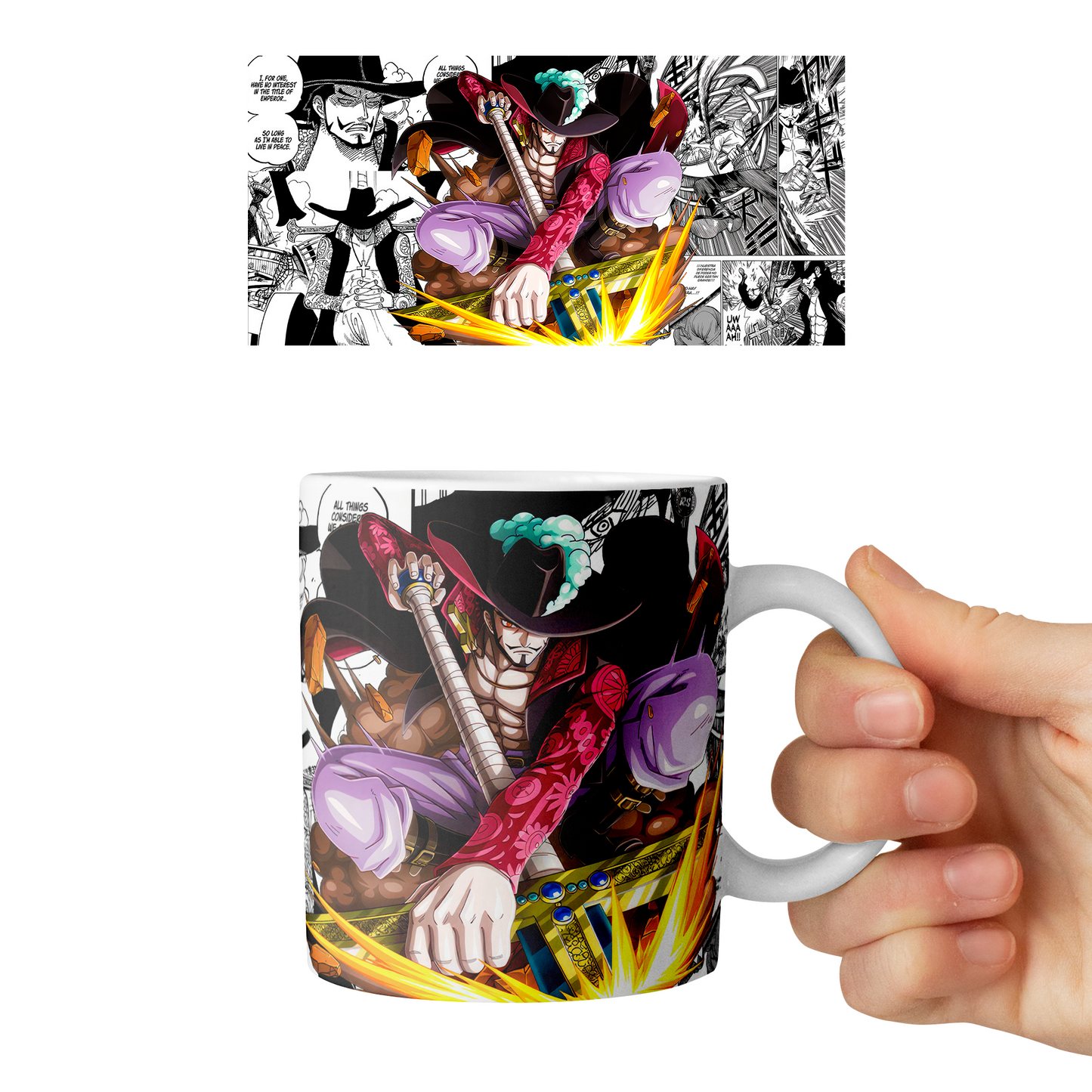 Taza 11 oz Mihawk - (One Piece)