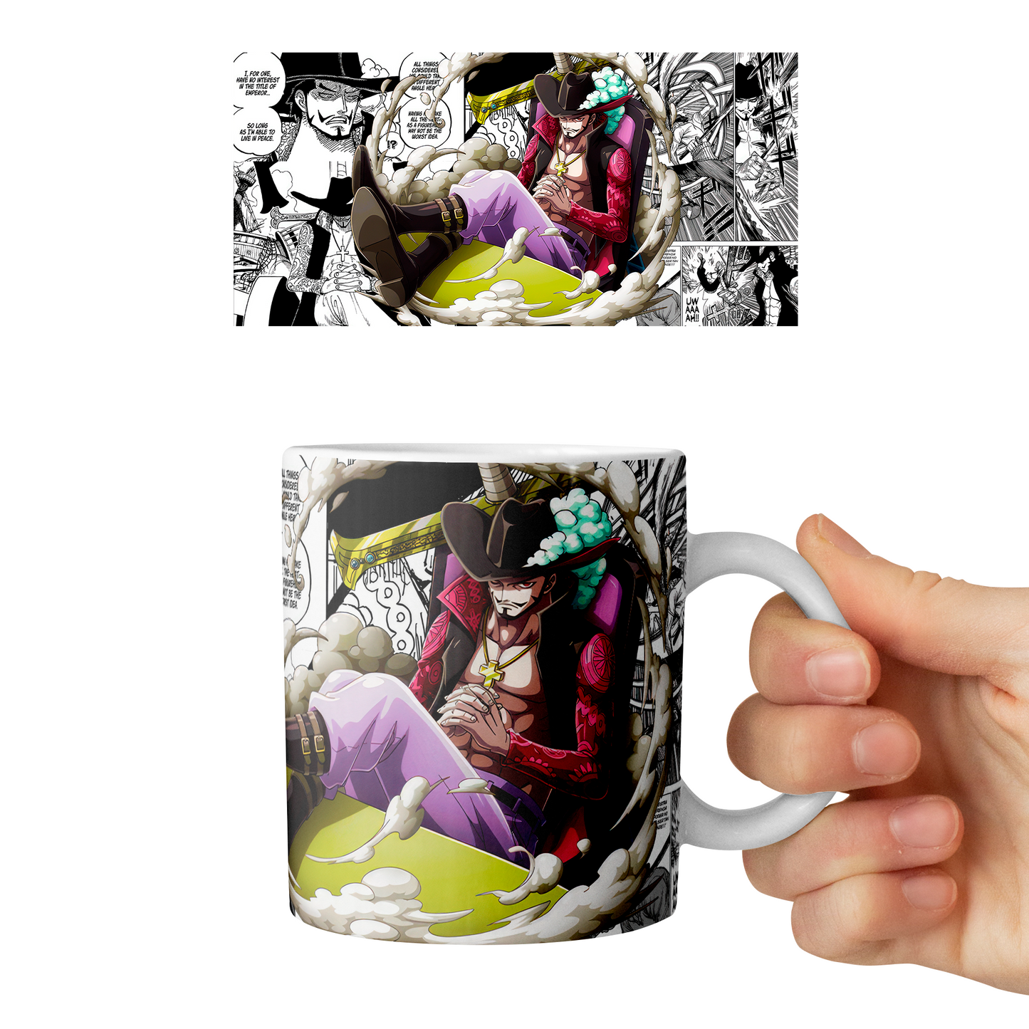 Taza 11 oz Mihawk D4 - (One Piece)