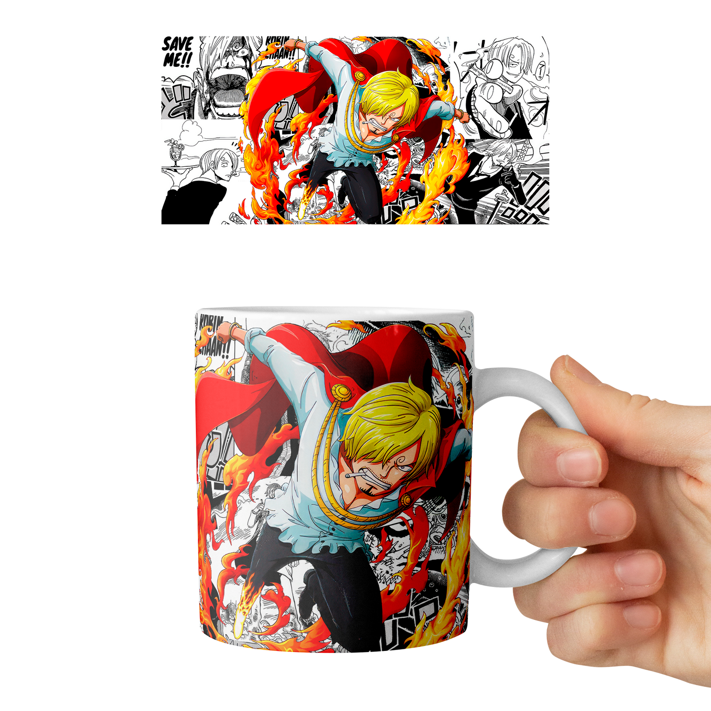 Taza 11 oz Sanji D2 - (One Piece)