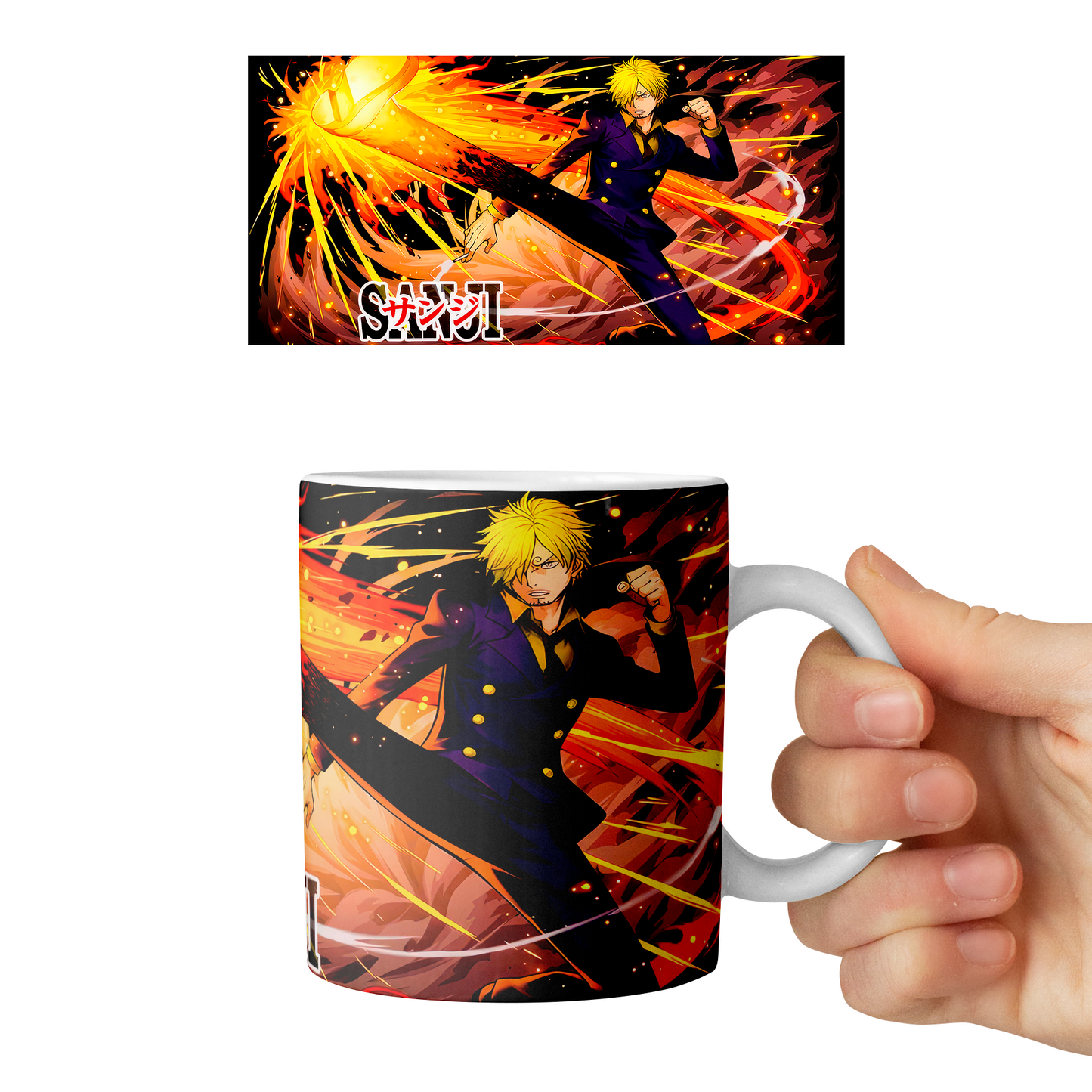 Taza 11 oz Sanji D5 - (One Piece)