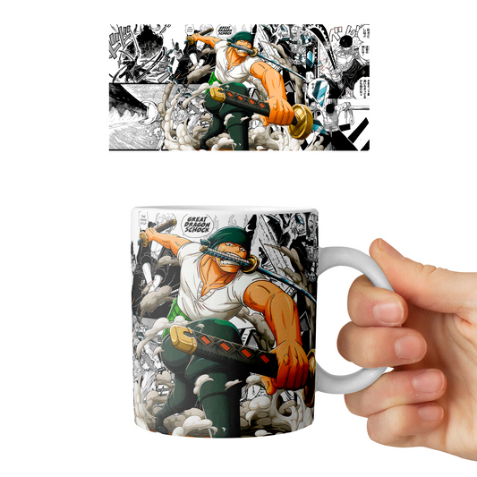 Taza 11 oz Roronoa Zoro - D4 (One Piece)