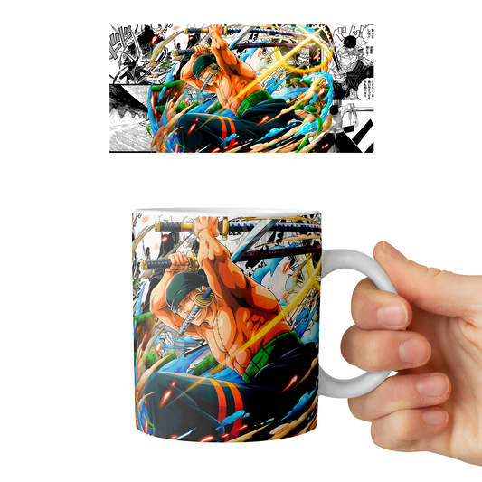 Taza 11 oz Roronoa Zoro - D5 (One Piece)