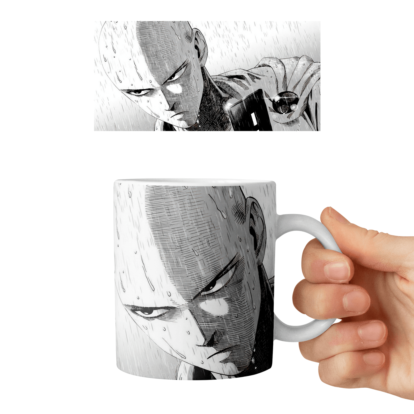 Taza 11 oz Saitama - D1 (One Punch Man)