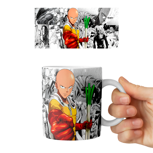 Taza 11 oz Saitama - D7 (One Punch Man)