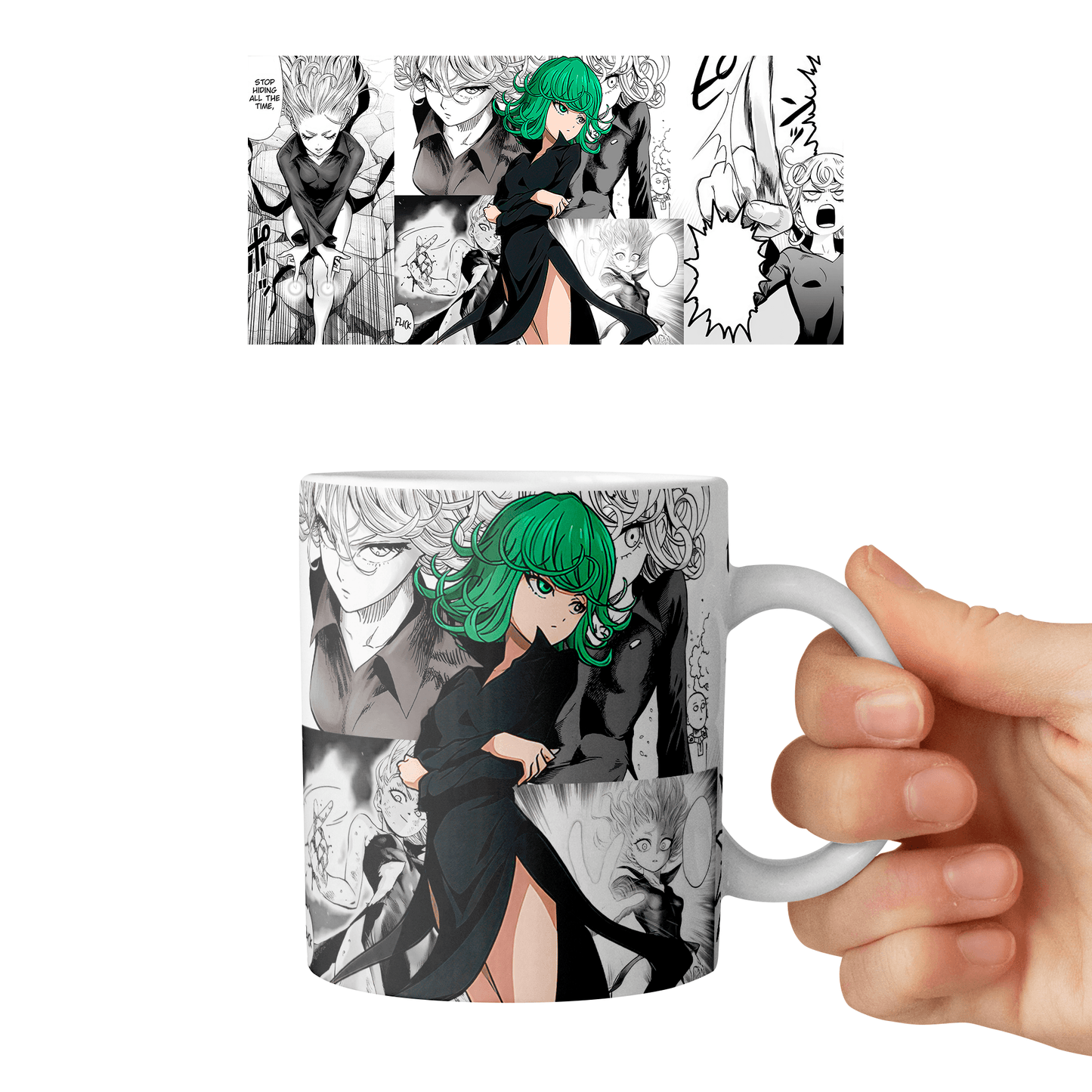 Taza 11 oz Tatsumaki - D1 (One Punch Man)