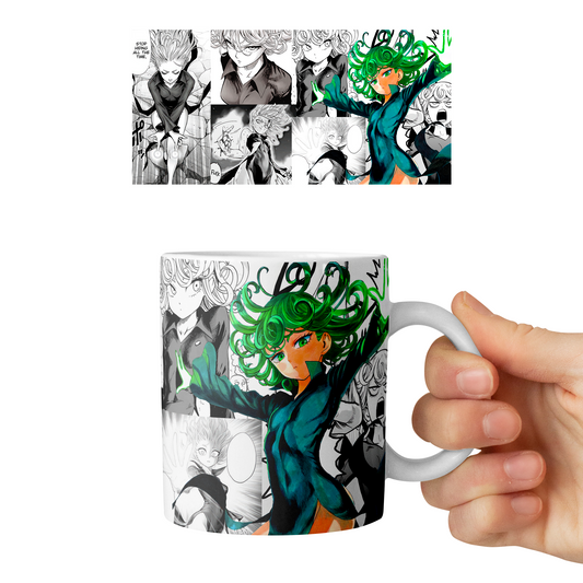 Taza 11 oz Tatsumaki - D2 (One Punch Man)