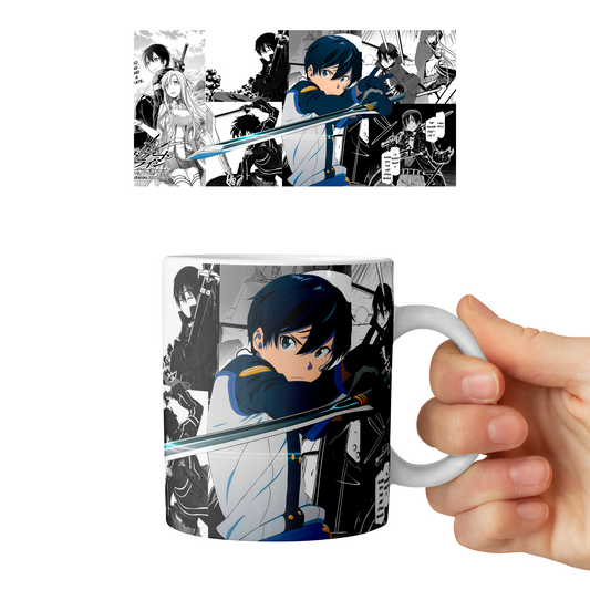 Taza 11 oz Kirito - D1 (Sword Art Online)