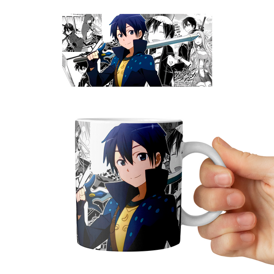 Taza 11 oz Kirito - D2 (Sword Art Online)