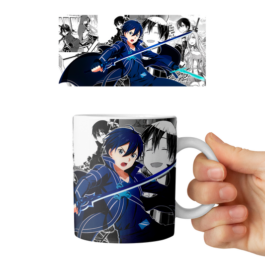 Taza 11 oz Kirito - D4 (Sword Art Online)