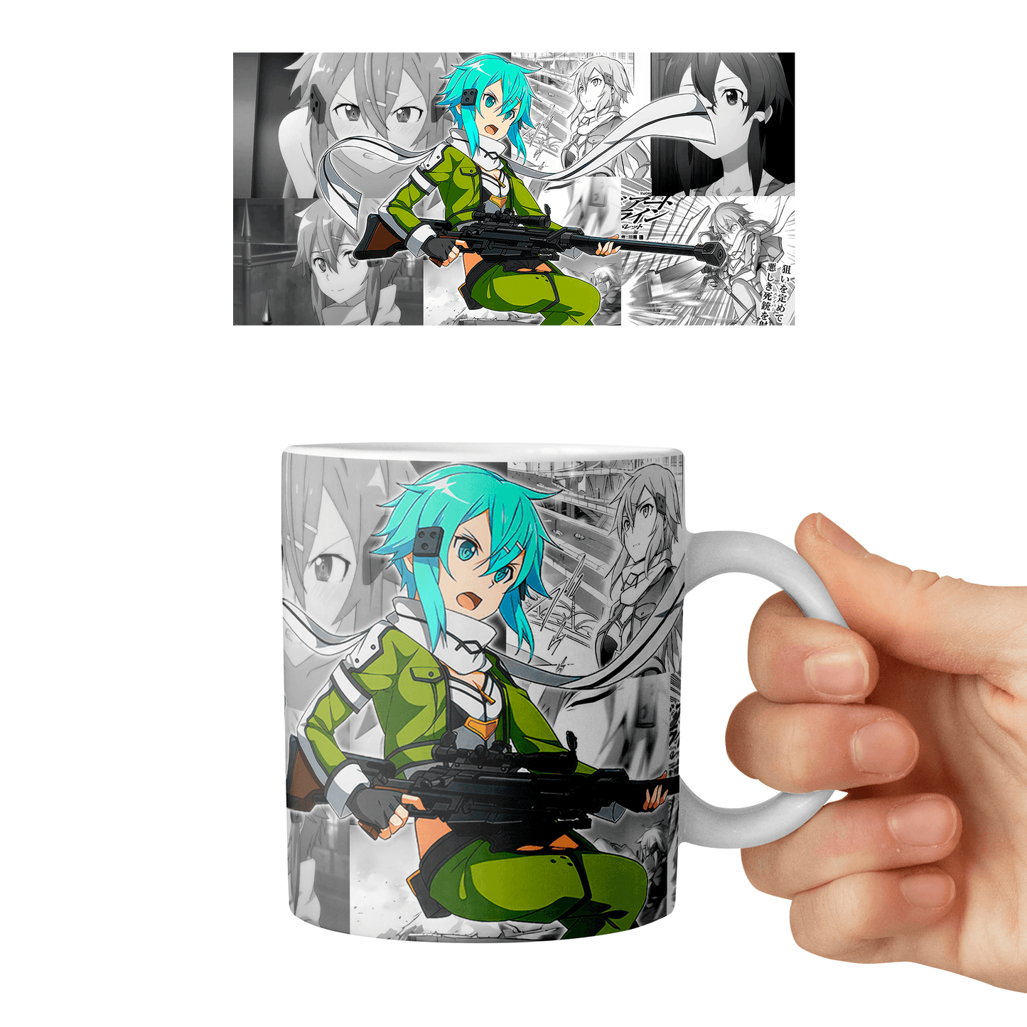 Taza 11 oz Sinon - D3 (Sword Art Online)