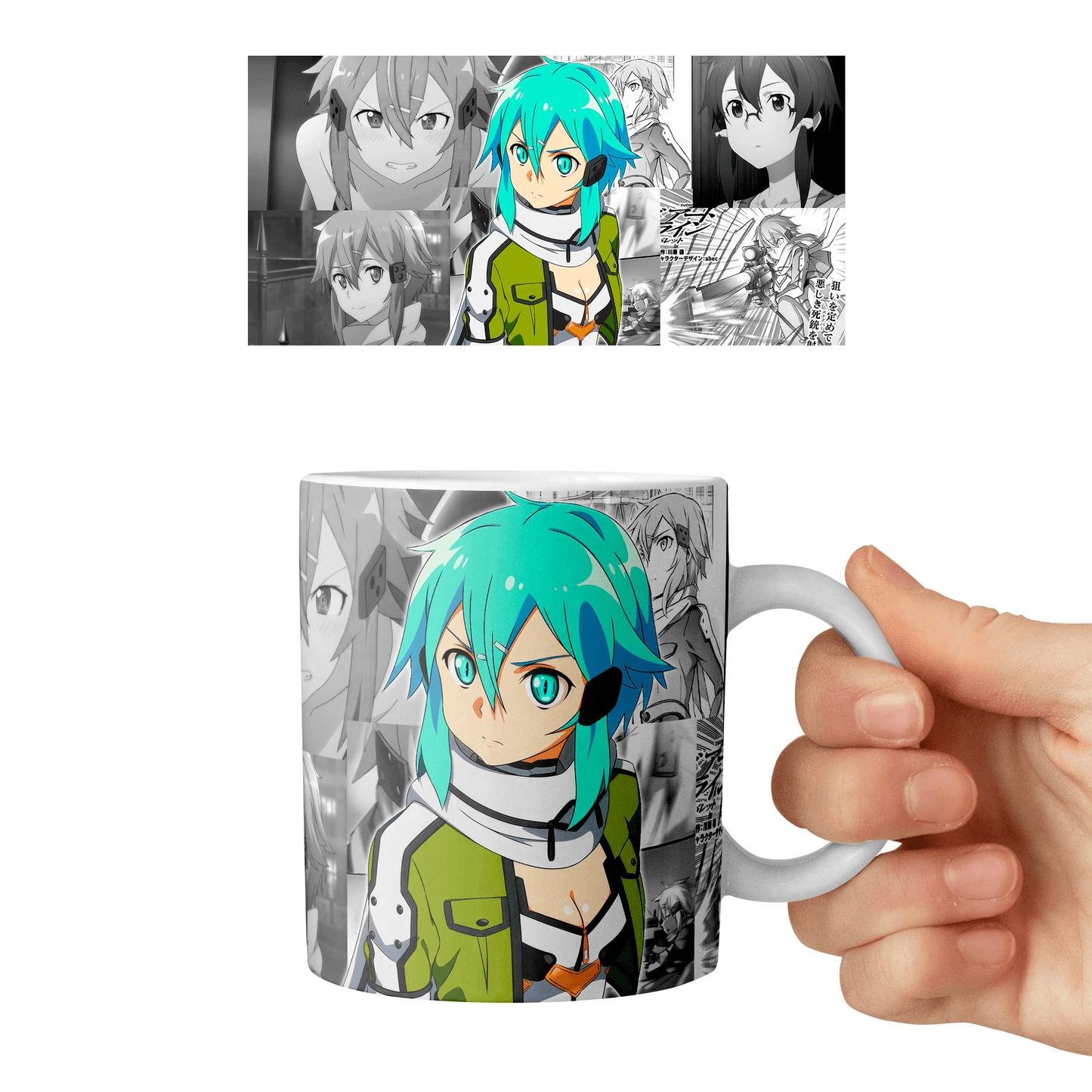 Taza 11 oz Sinon - D5 (Sword Art Online)