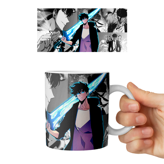 Taza 11 oz Sung Jin Woo - D2 (Solo Leveling)