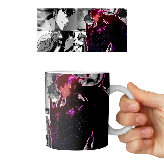 Taza 11 oz Sung Jin Woo - D4 (Solo Leveling)