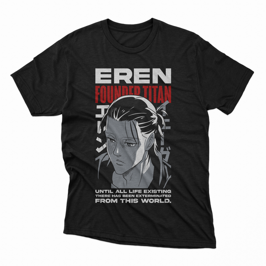 Playera Eren - D2 (Corte Overzise y Corte Regular)