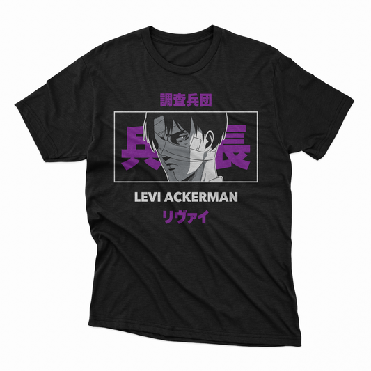 Playera Levi Ackerman - D5 (Corte Overzise y Corte Regular)