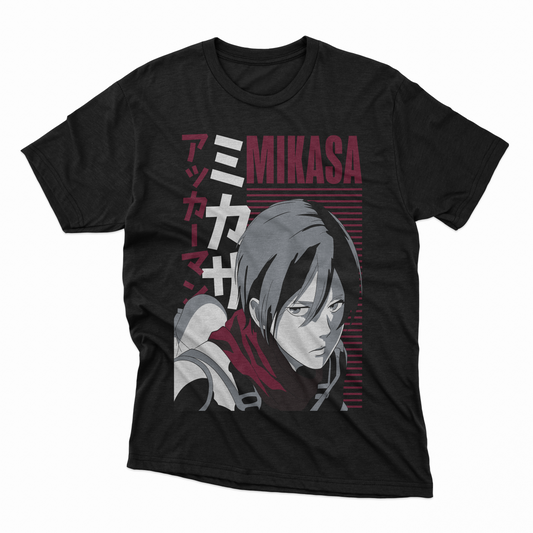 Playera Mikasa - D1 (Corte Overzise y Corte Regular)