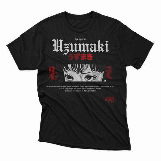 Playera Uzumaki  - D1 (Corte Overzise y Corte Regula)