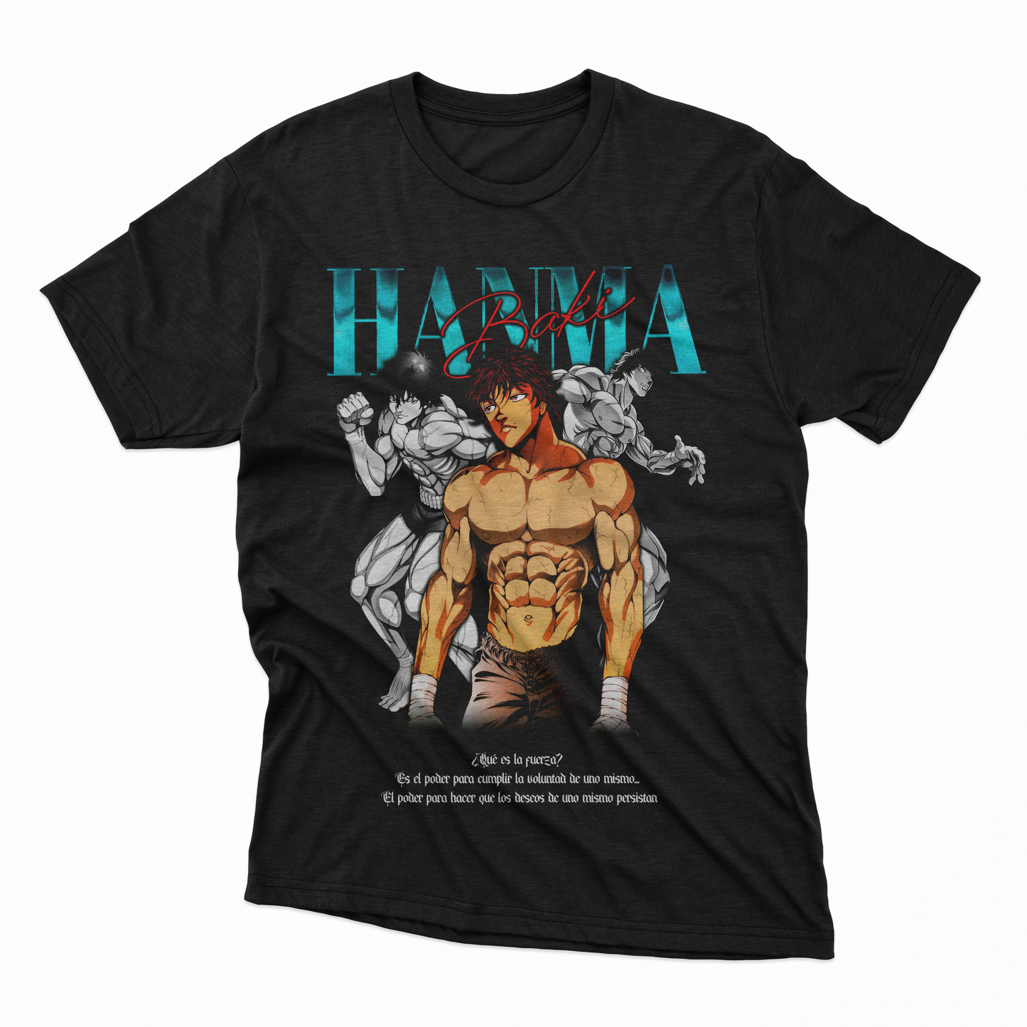 Playera Baki Hanma - D5 (Corte Overzise y Corte Regular)