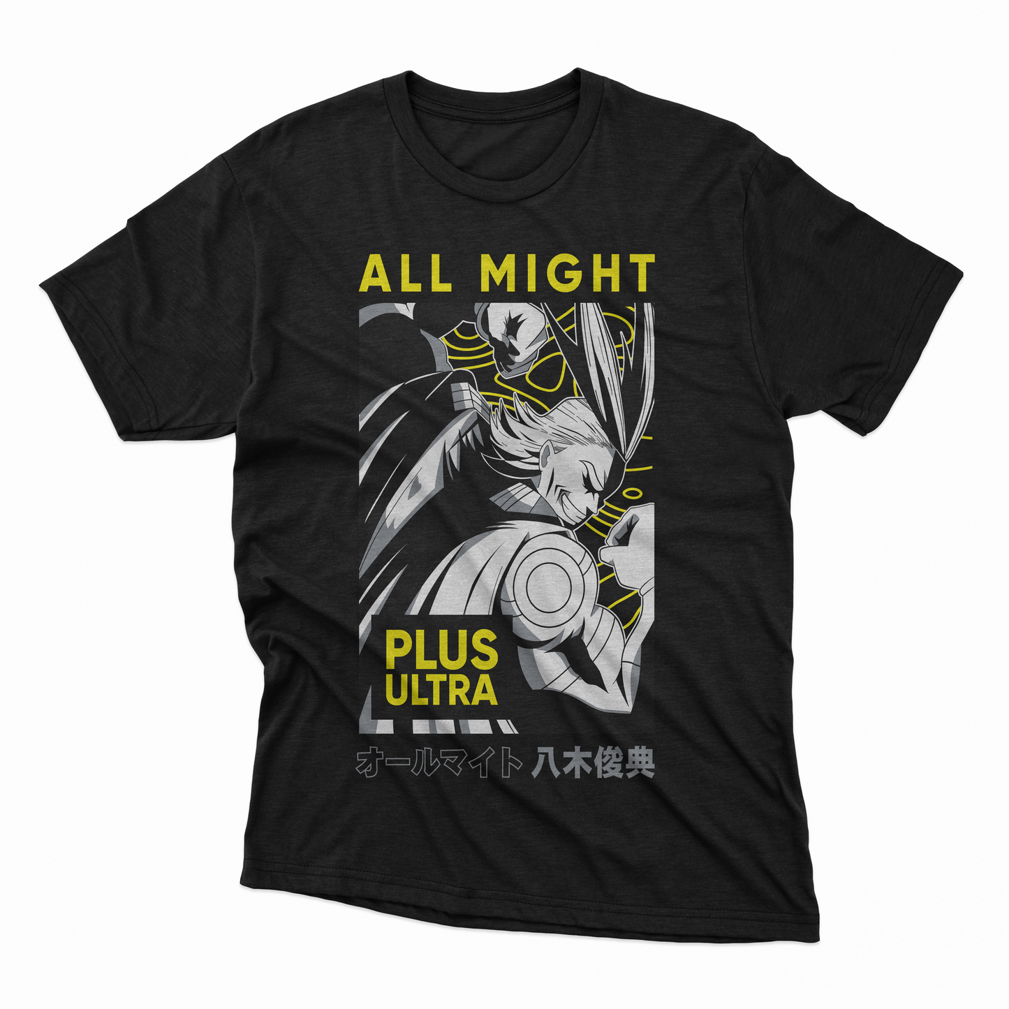 Playera All Might - D1 (Corte Overzise y Corte Regular)